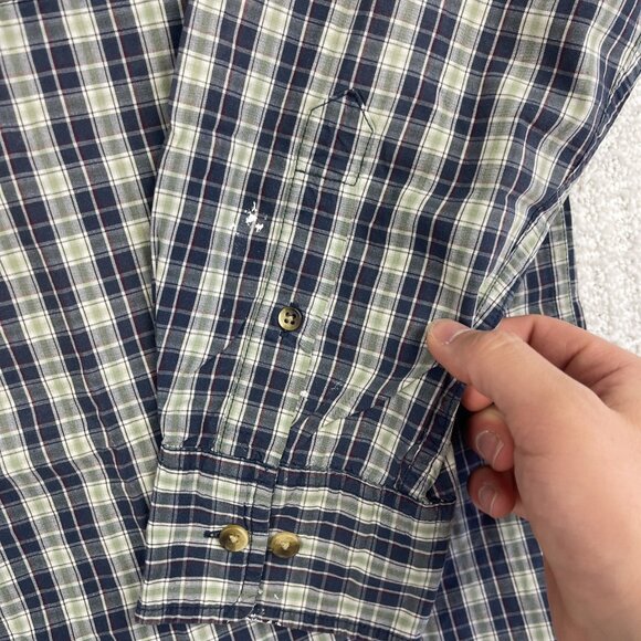 Levi Strauss Signature Premium Button Up Shirt Red / Blue / Green Plaid Men Sz M - Picture 10 of 16